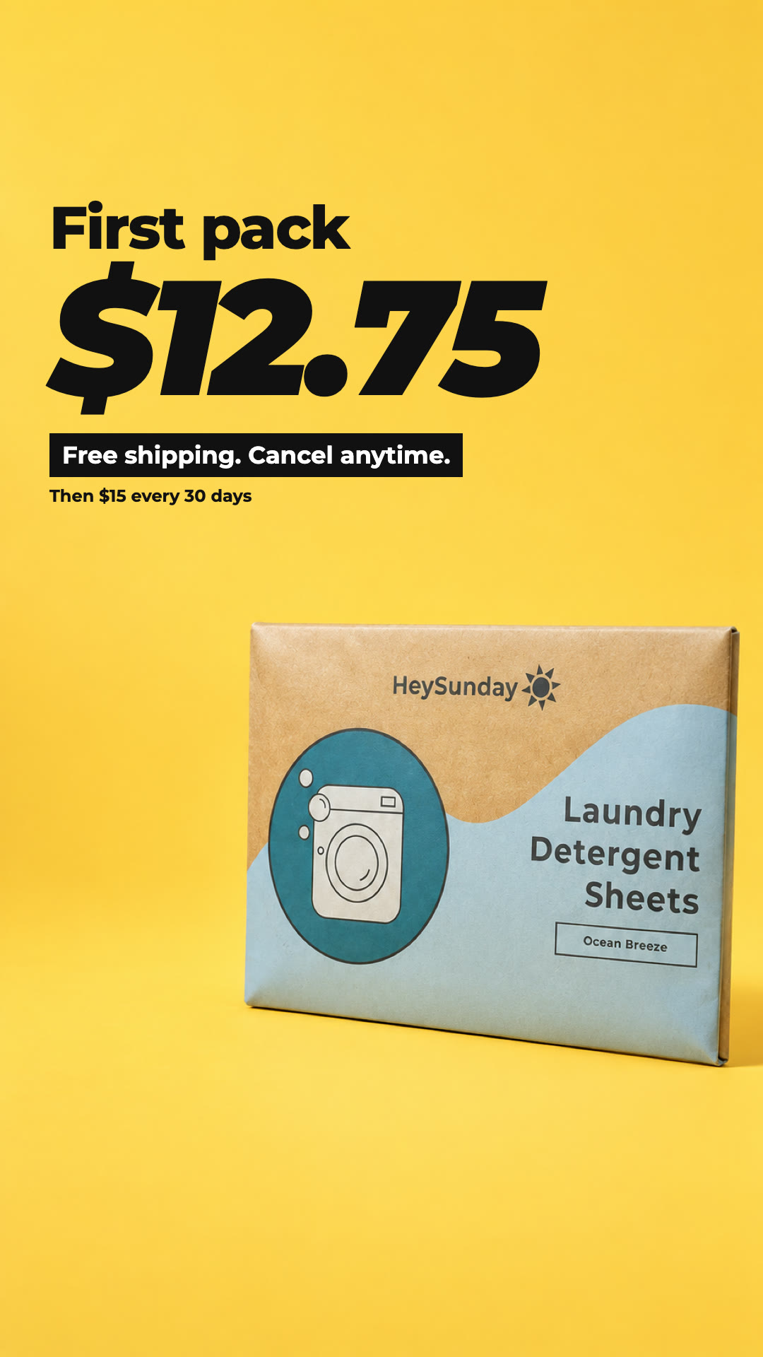 HeySunday Facebook ad: Ditch Plastic, Keep Clean