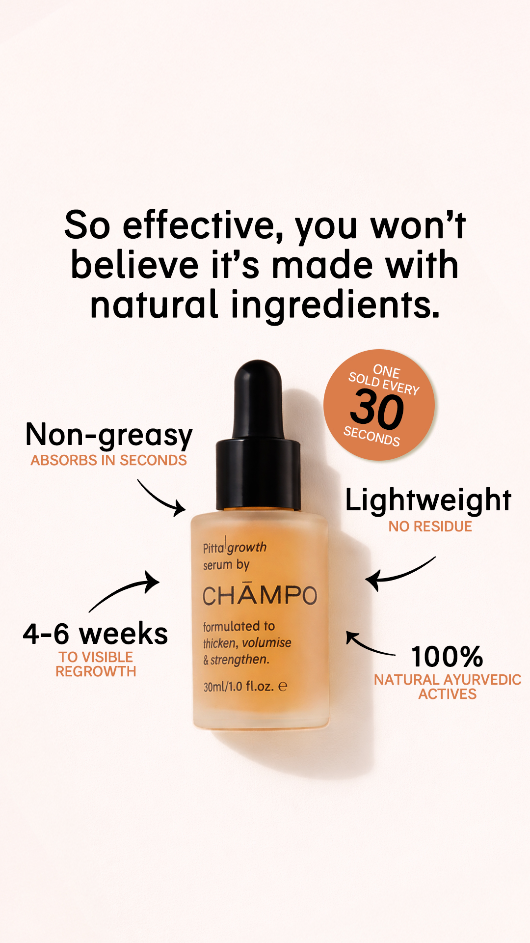Chāmpo Haircare Facebook ad