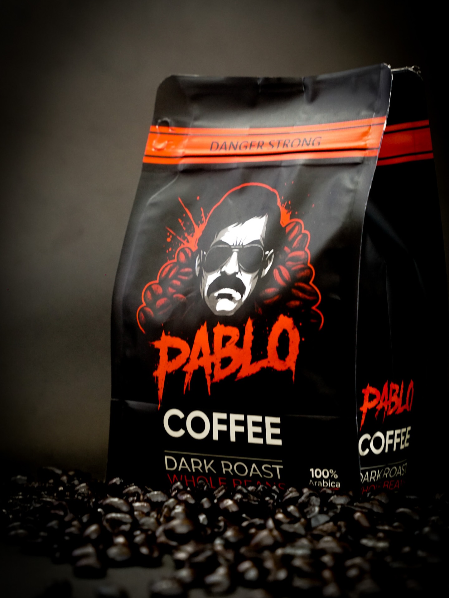 Pablo Coffee Facebook ad: PABLO COFFEE, DARK ROAST