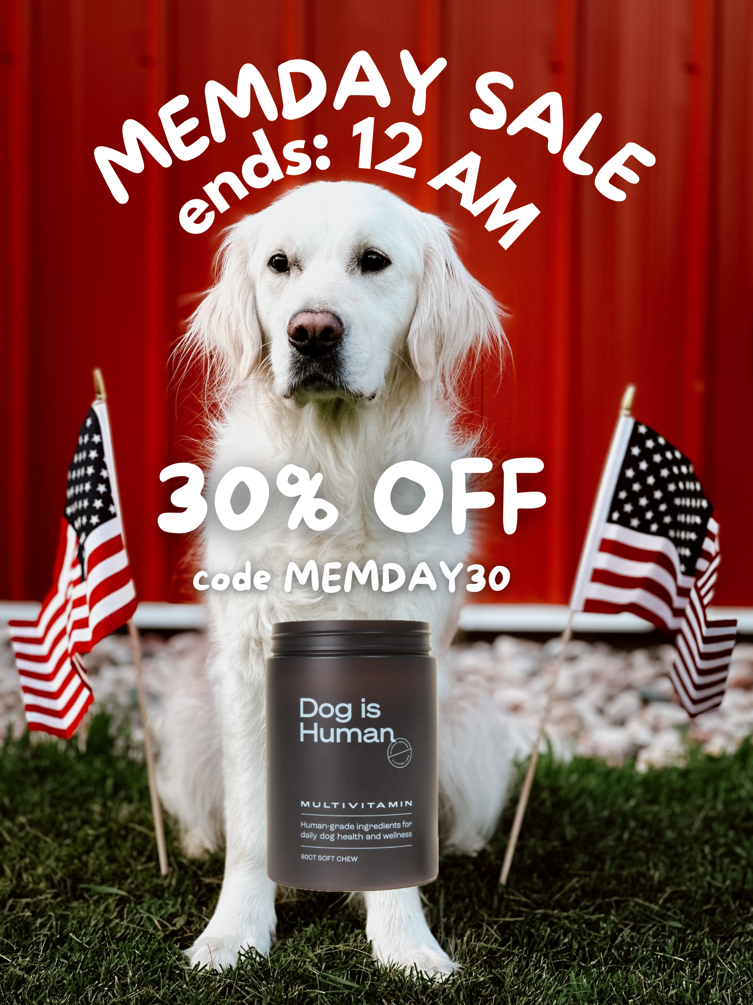 Loki The Floof Facebook ad: Daily Dog Multivitamin, Real Results