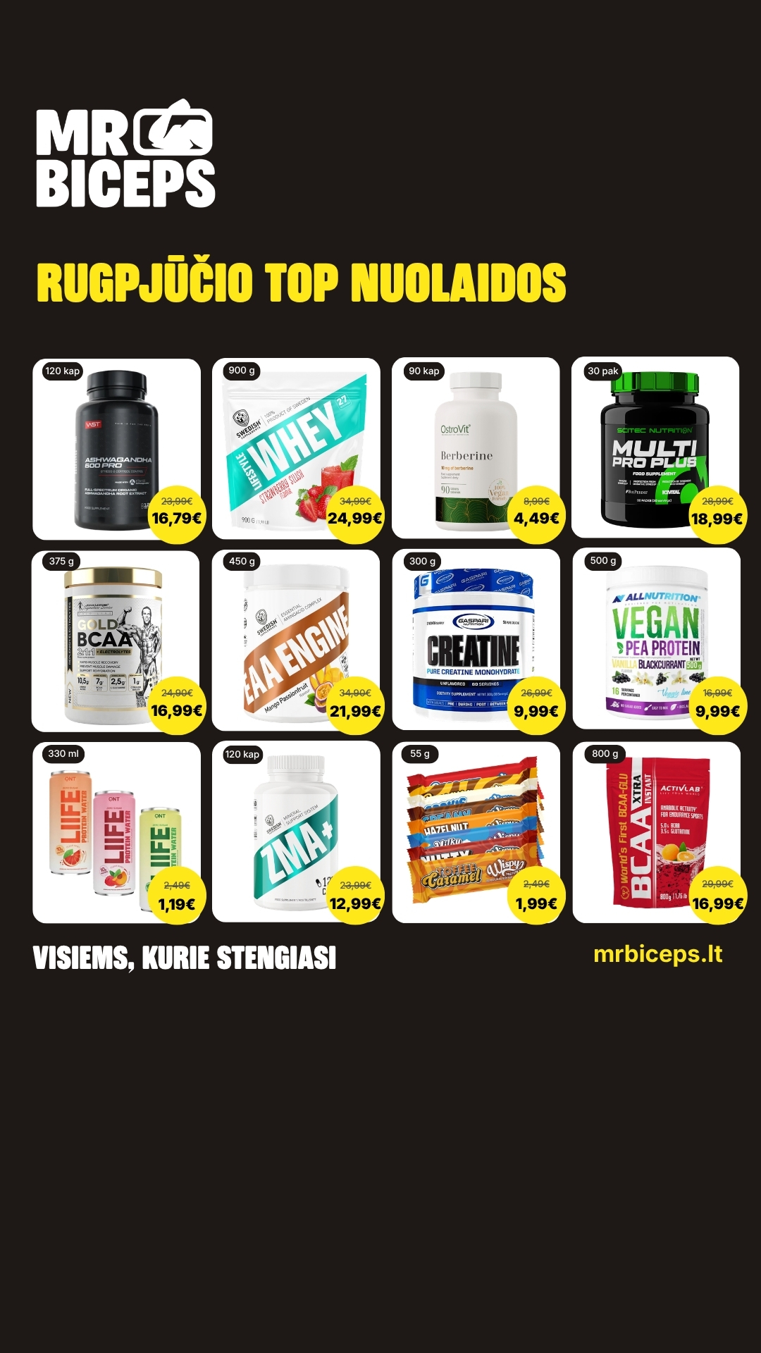 MrBiceps - Maisto Papildai Facebook ad