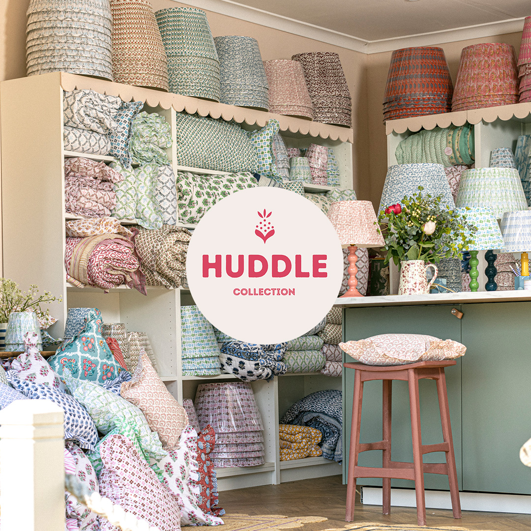 Huddle Collection Facebook ad: Colourful and patterned home accessories