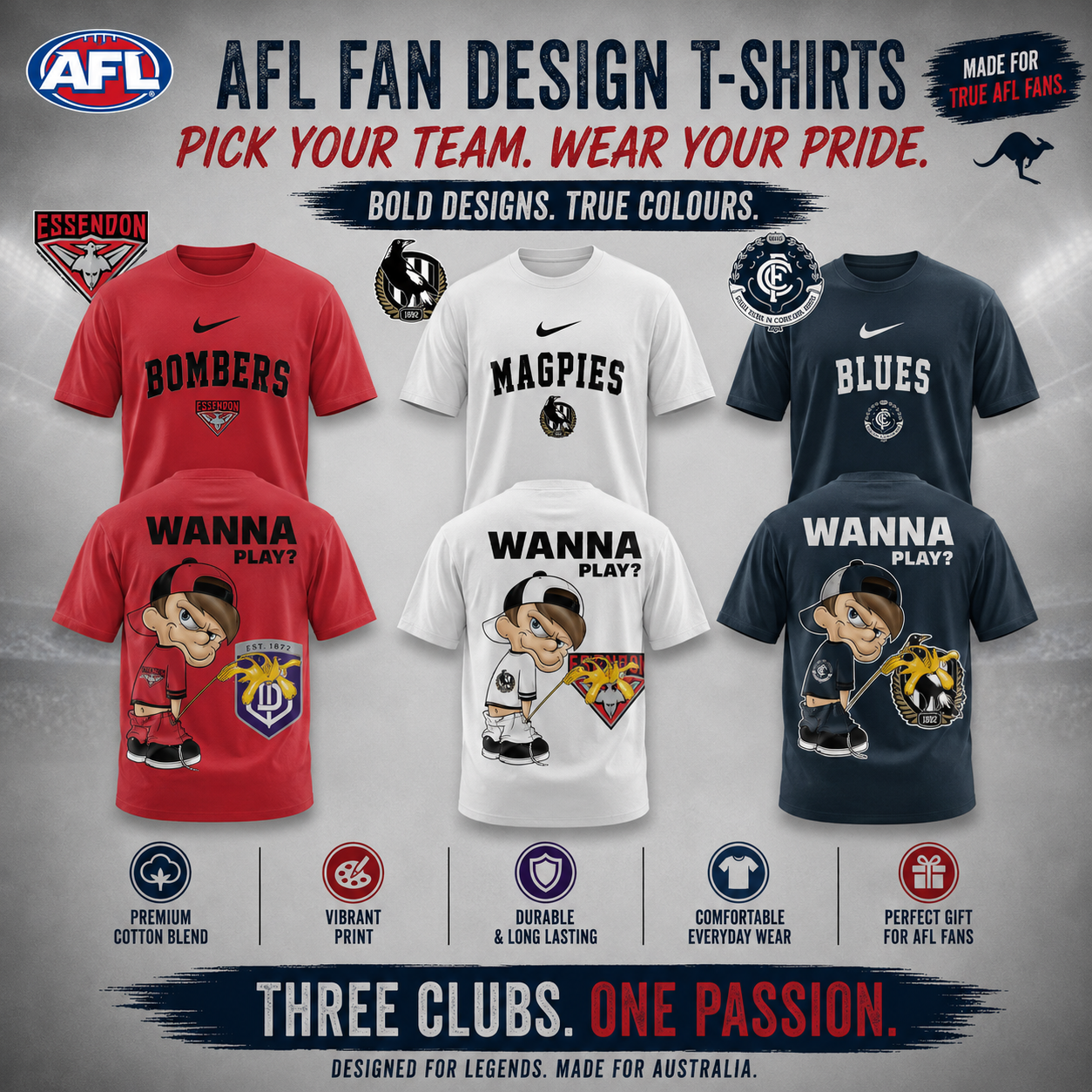 AFL Footy Fans Facebook ad