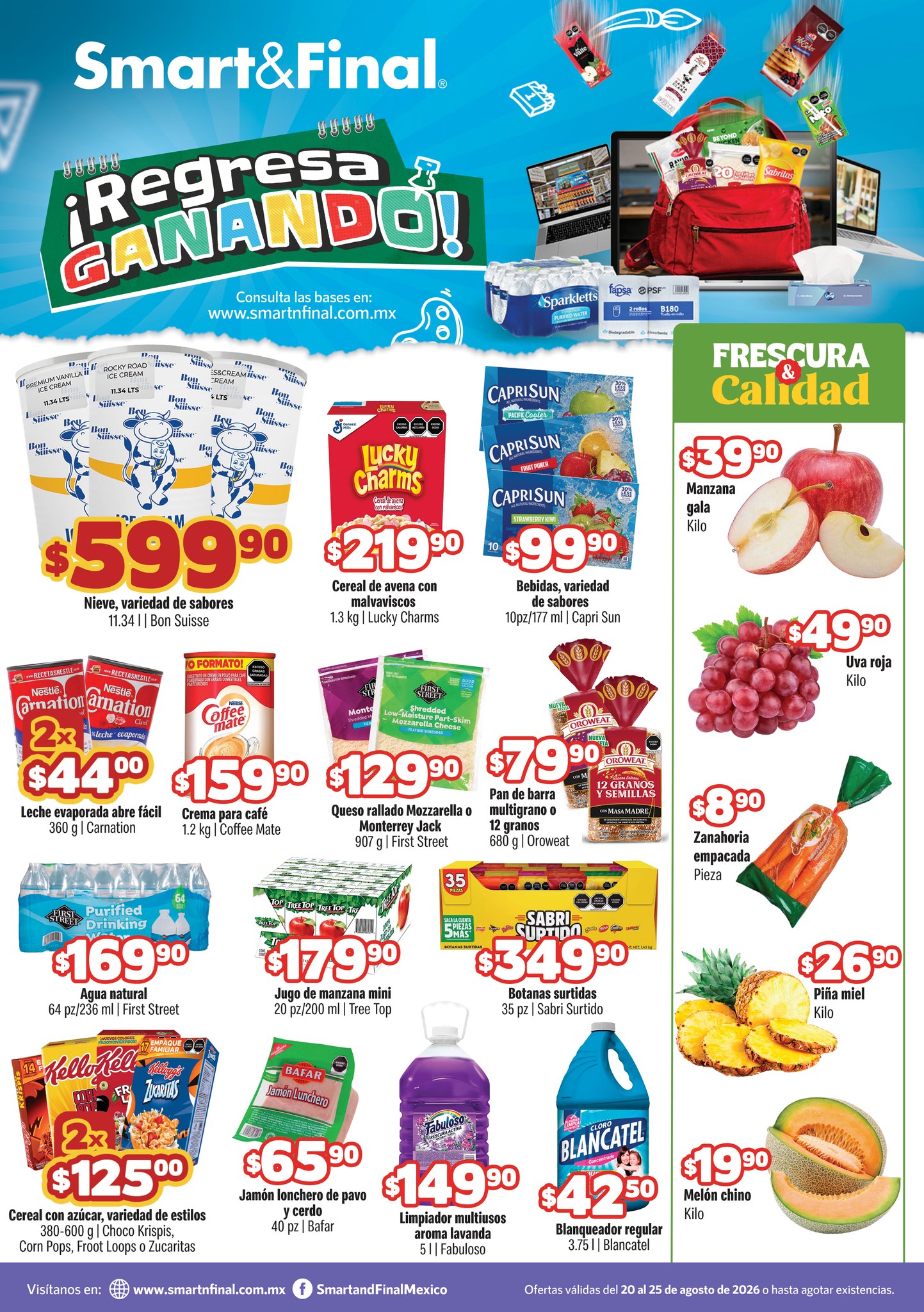 Smart & Final México Facebook ad: Olvídate de salirte de tu presupuesto.