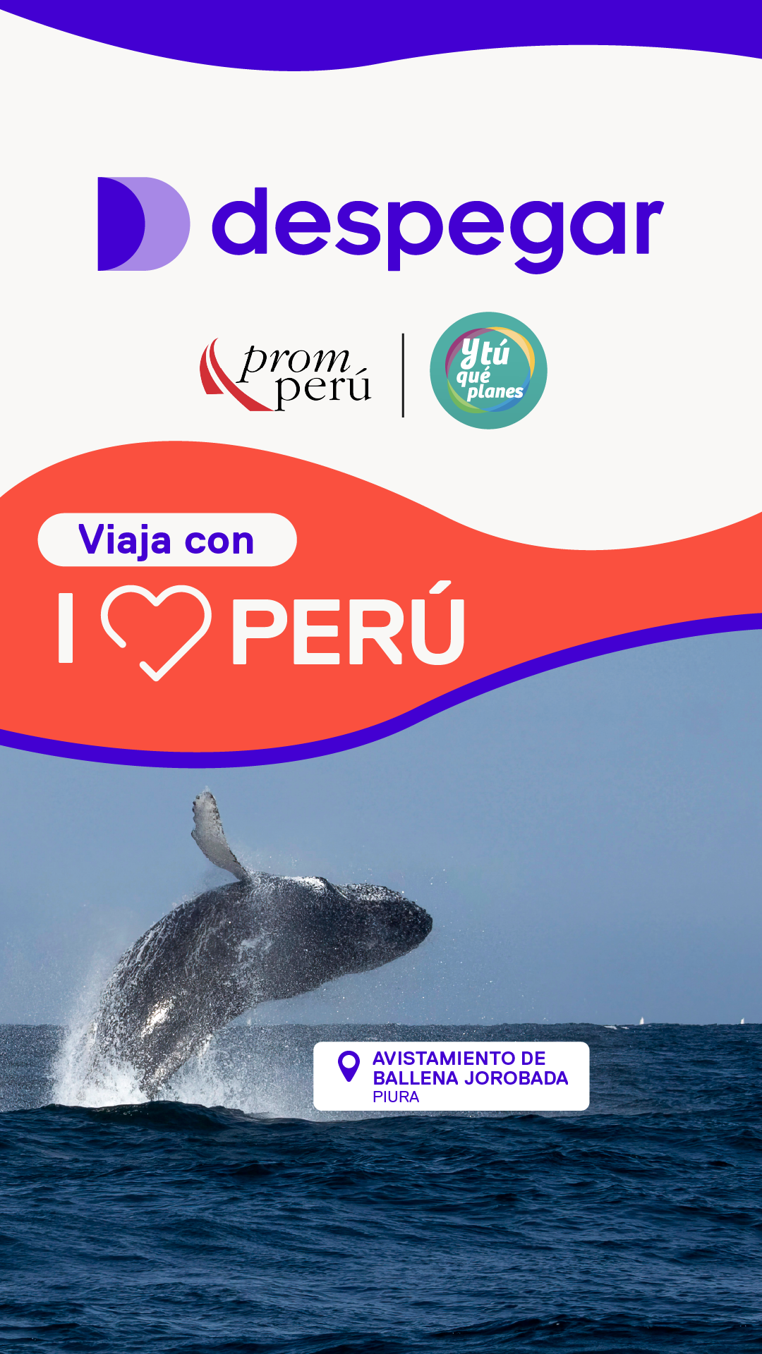 Despegar Facebook ad: ¿Listo para tu próximo viaje por Perú?