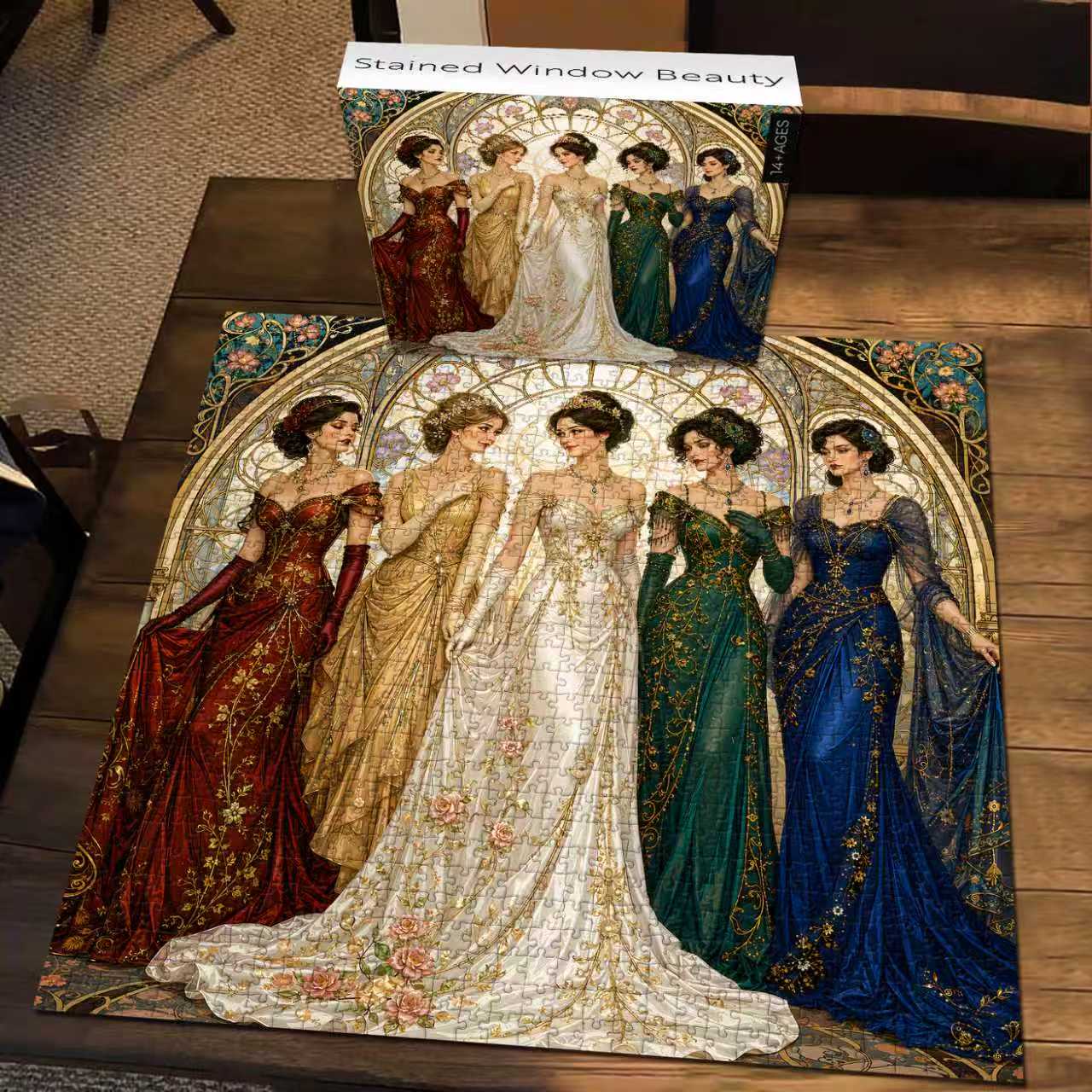 Fun-Puzzle Facebook ad: Stained Window Beauty Jigsaw Puzzle 1000 Pieces