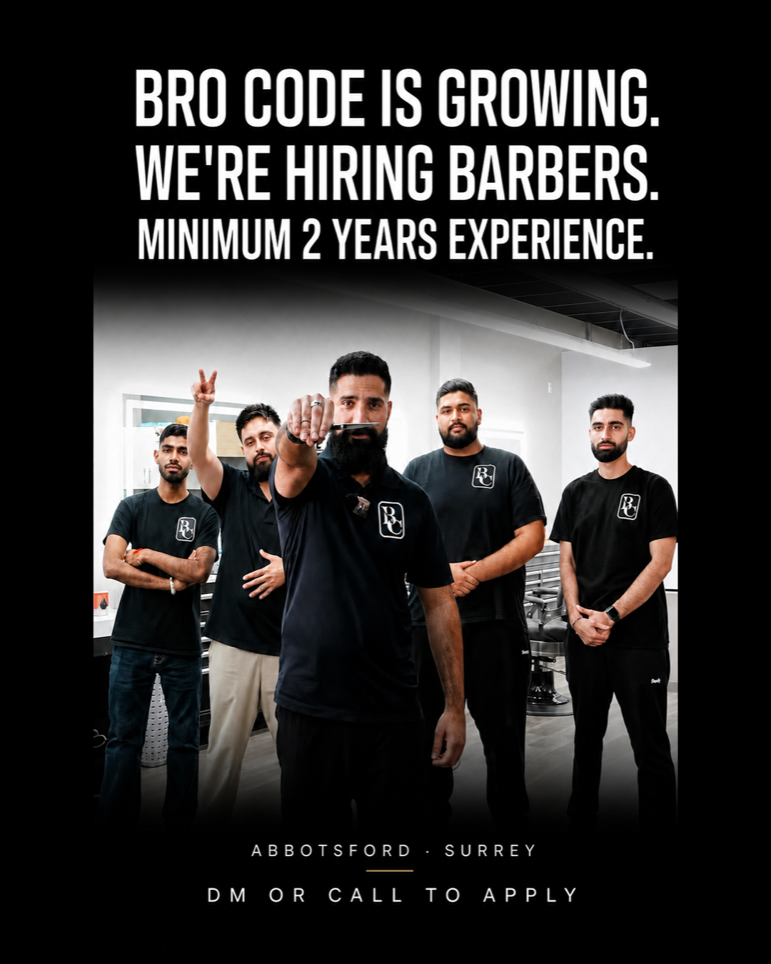 Bro Code Barbershop Facebook ad