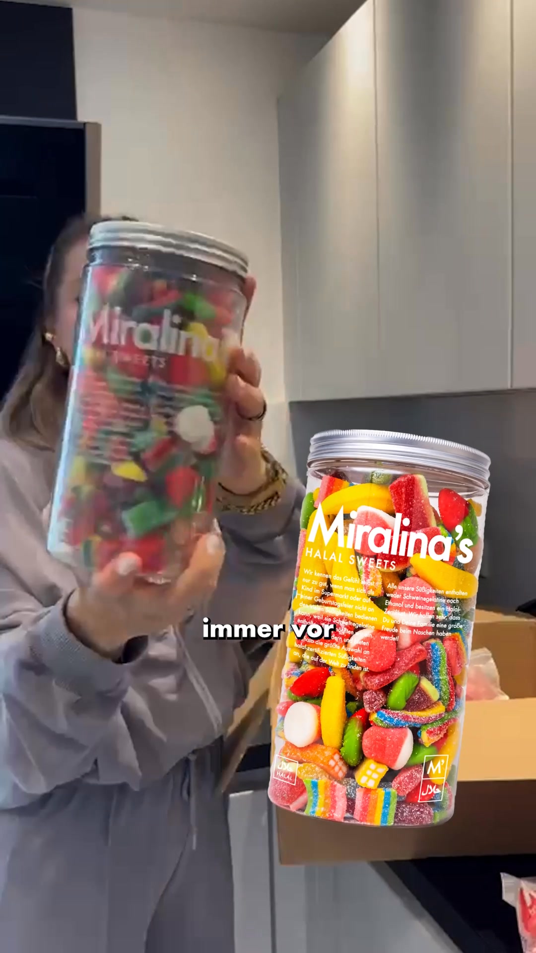 Miralina's Halal Sweets Facebook ad: Jetzt Halal Süßigkeiten kaufen