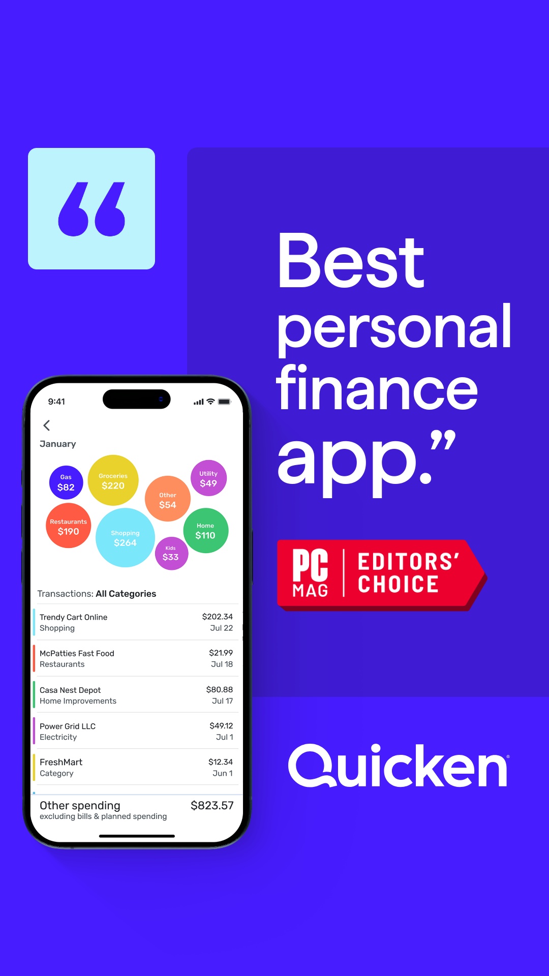 Quicken Facebook ad