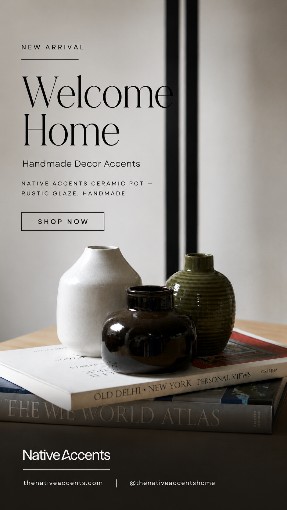 Native Accents Facebook ad: Little accents, lasting warmth.