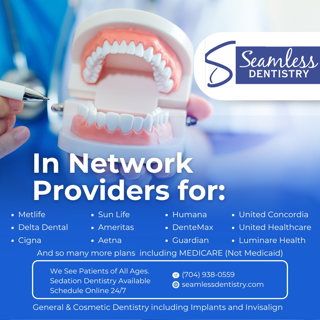 Seamless Dentistry Facebook ad: Affordable Dentist in Kannapolis and Concord NC - Seamless…