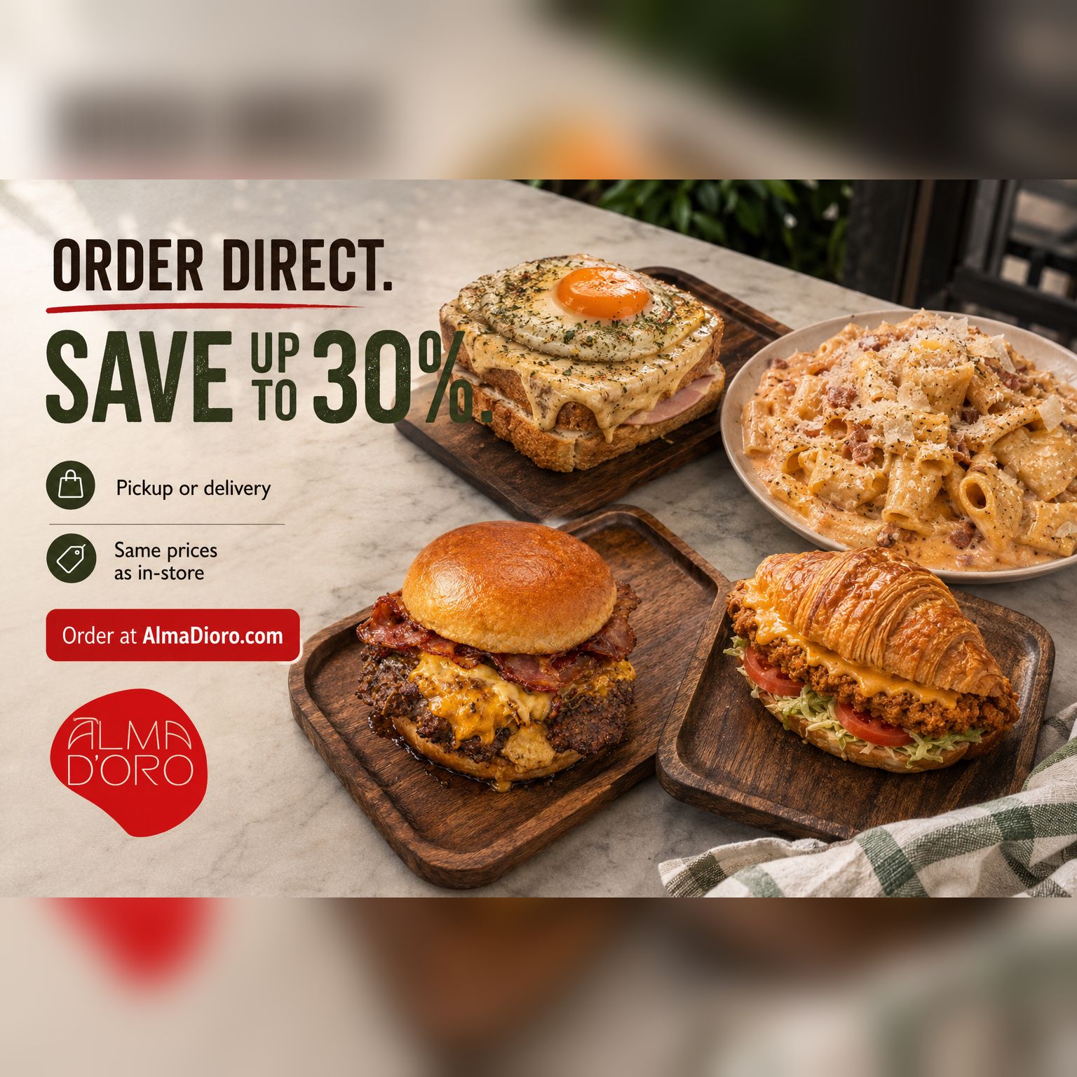 Alma D'Oro Facebook ad from May 21, 2026