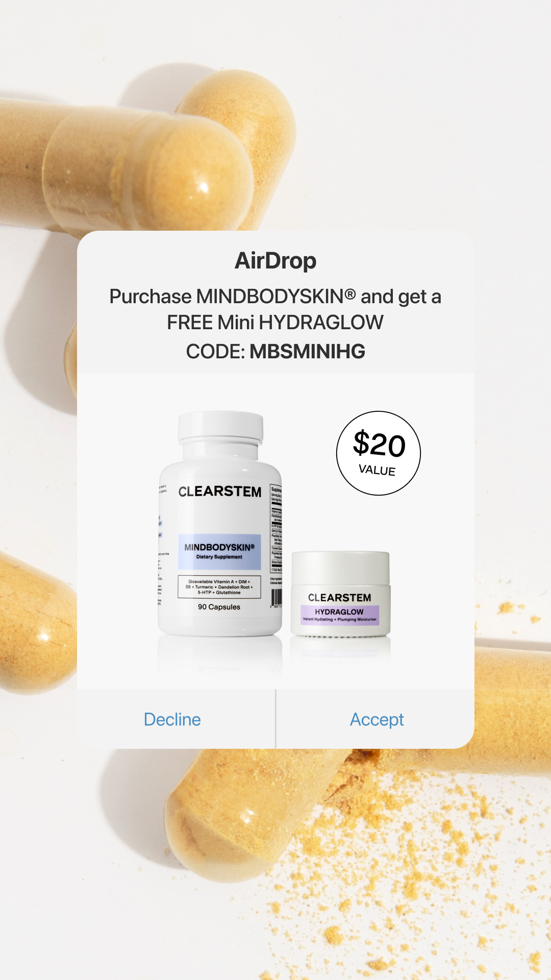 CLEARSTEM Skincare Facebook ad