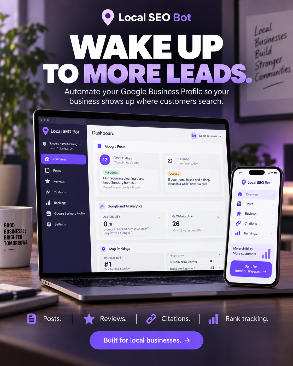 Local SEO Bot Facebook ad: Rank Higher in 30 Days, Guaranteed