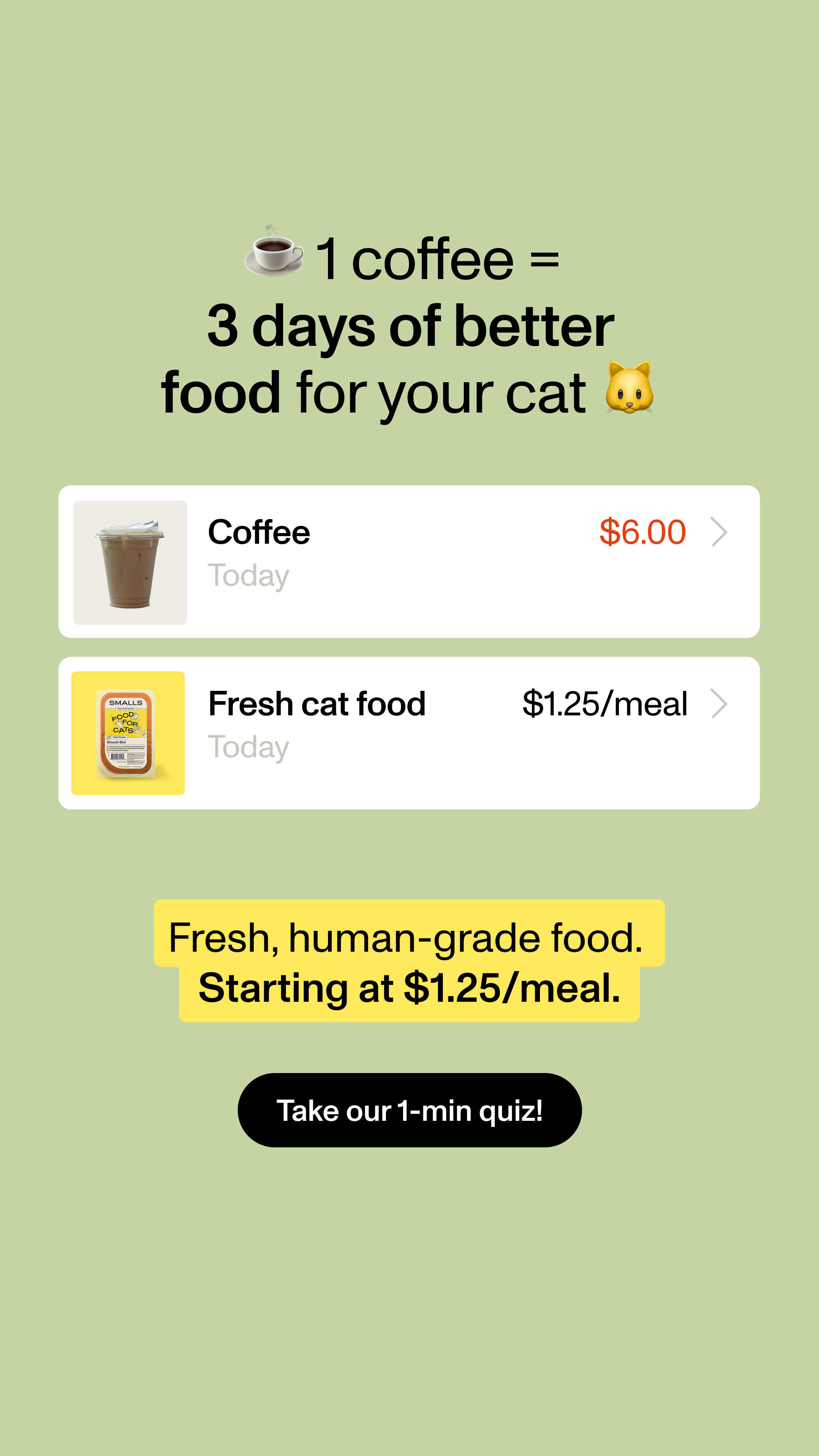 Smalls Facebook ad