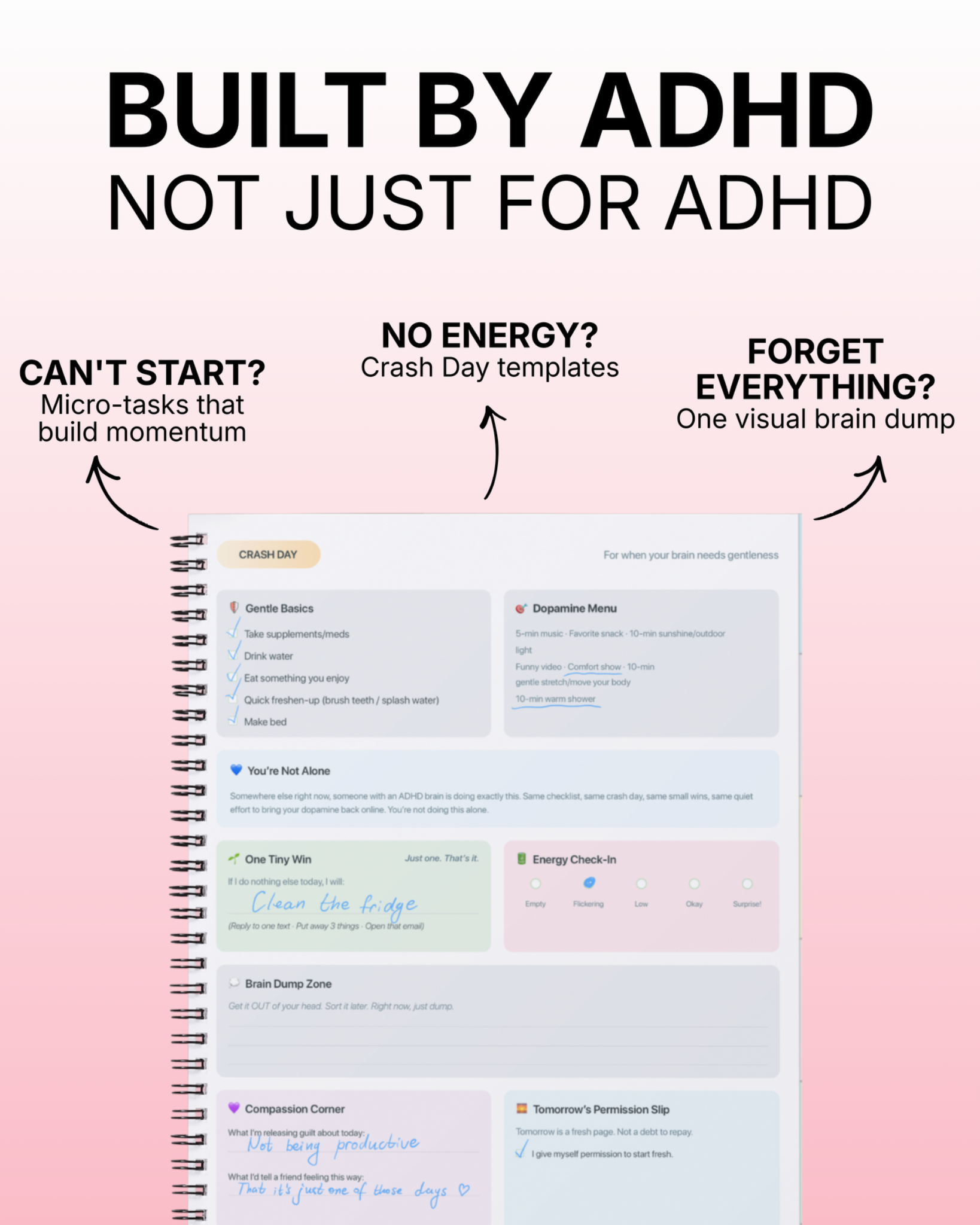 Dopamine Planner Facebook ad: Every feature exists because the creator needed it