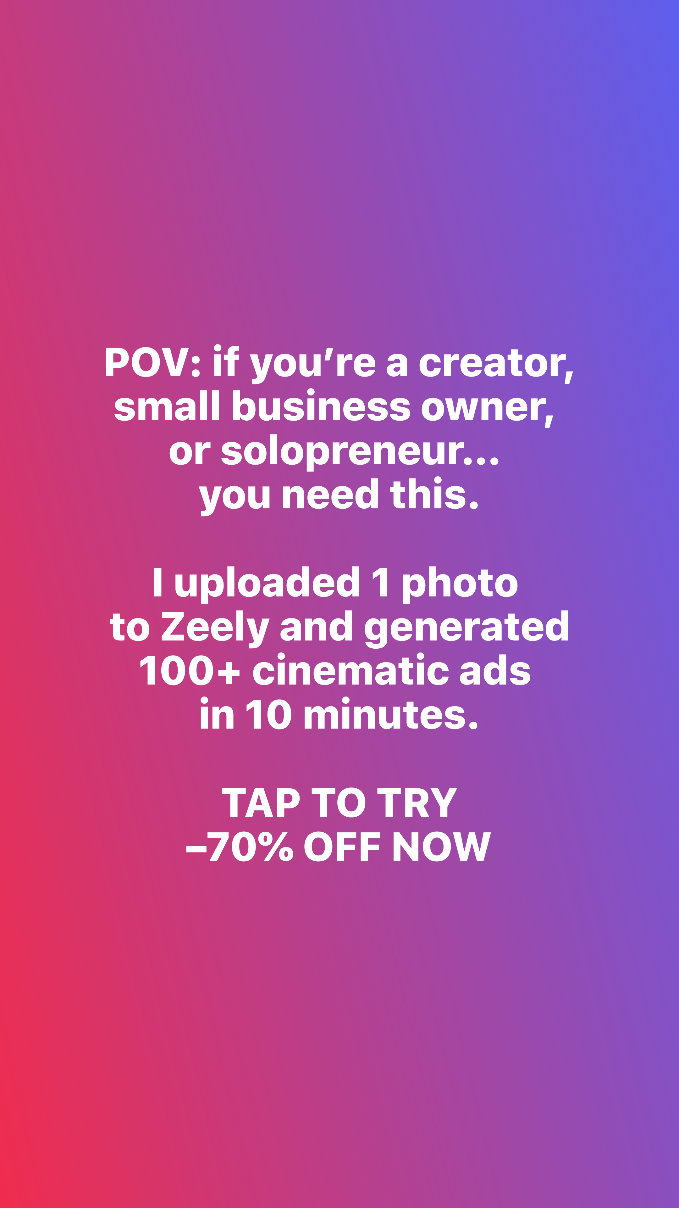Zeely Facebook ad