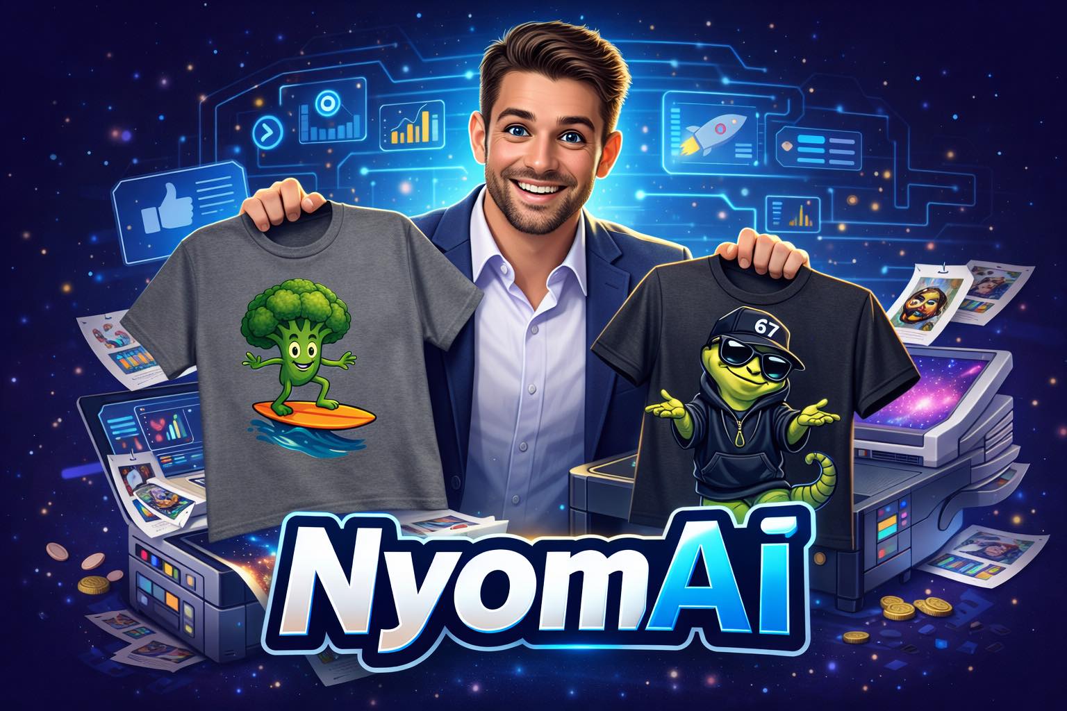 Nyomai Facebook ad: NyomAI: Creative Printed T-shirts, Hoodies & Mugs