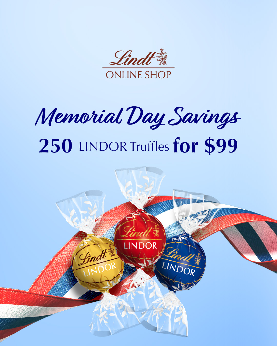 Lindt Facebook ad