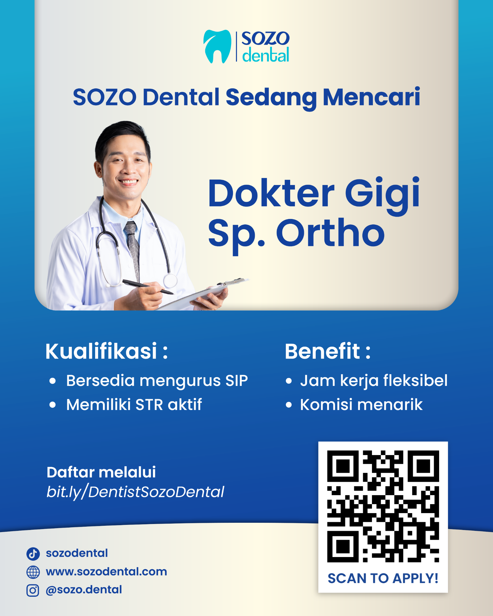 Sozo Dental Clinic - Hiring & Location Facebook ad