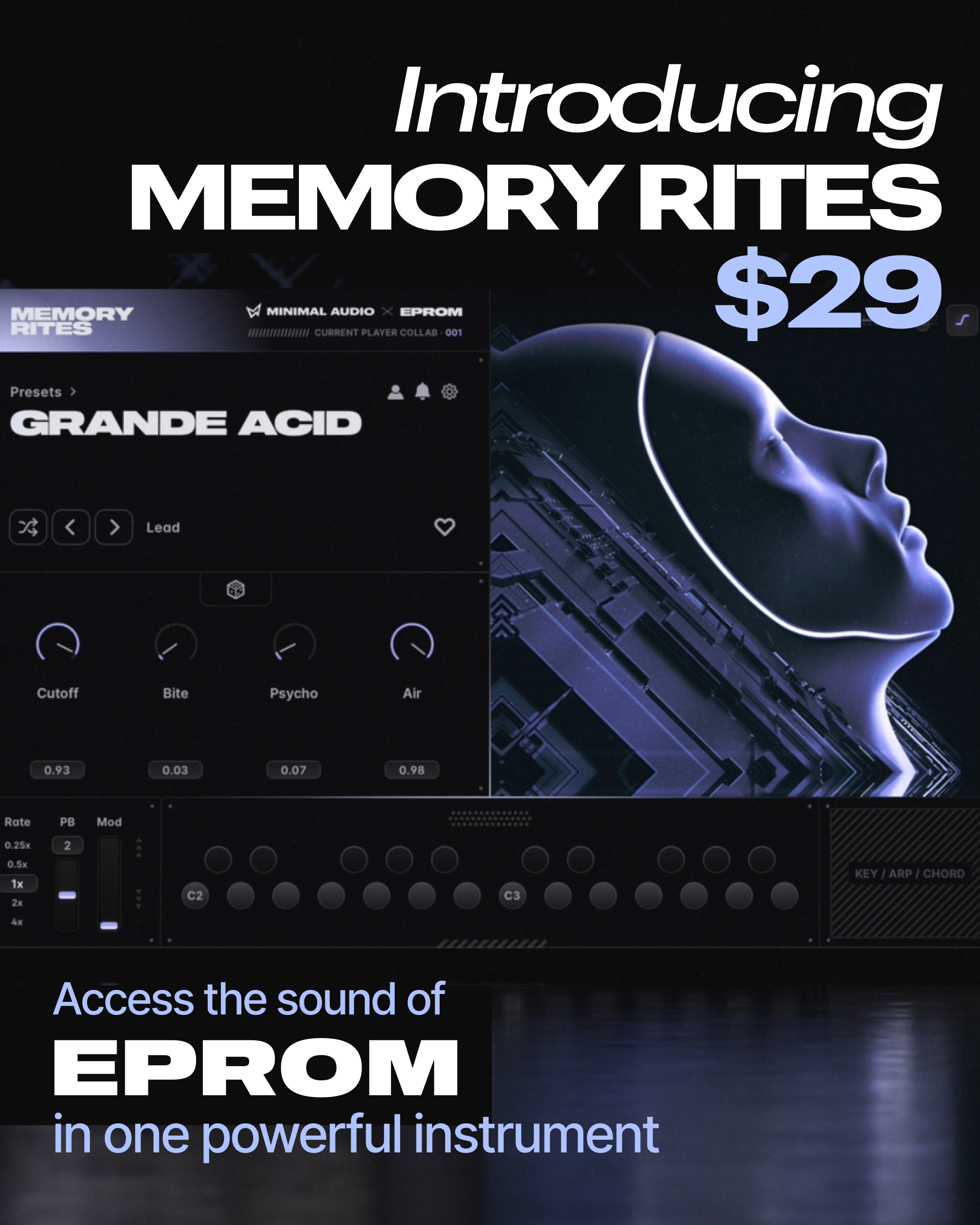 Minimal Audio Facebook ad