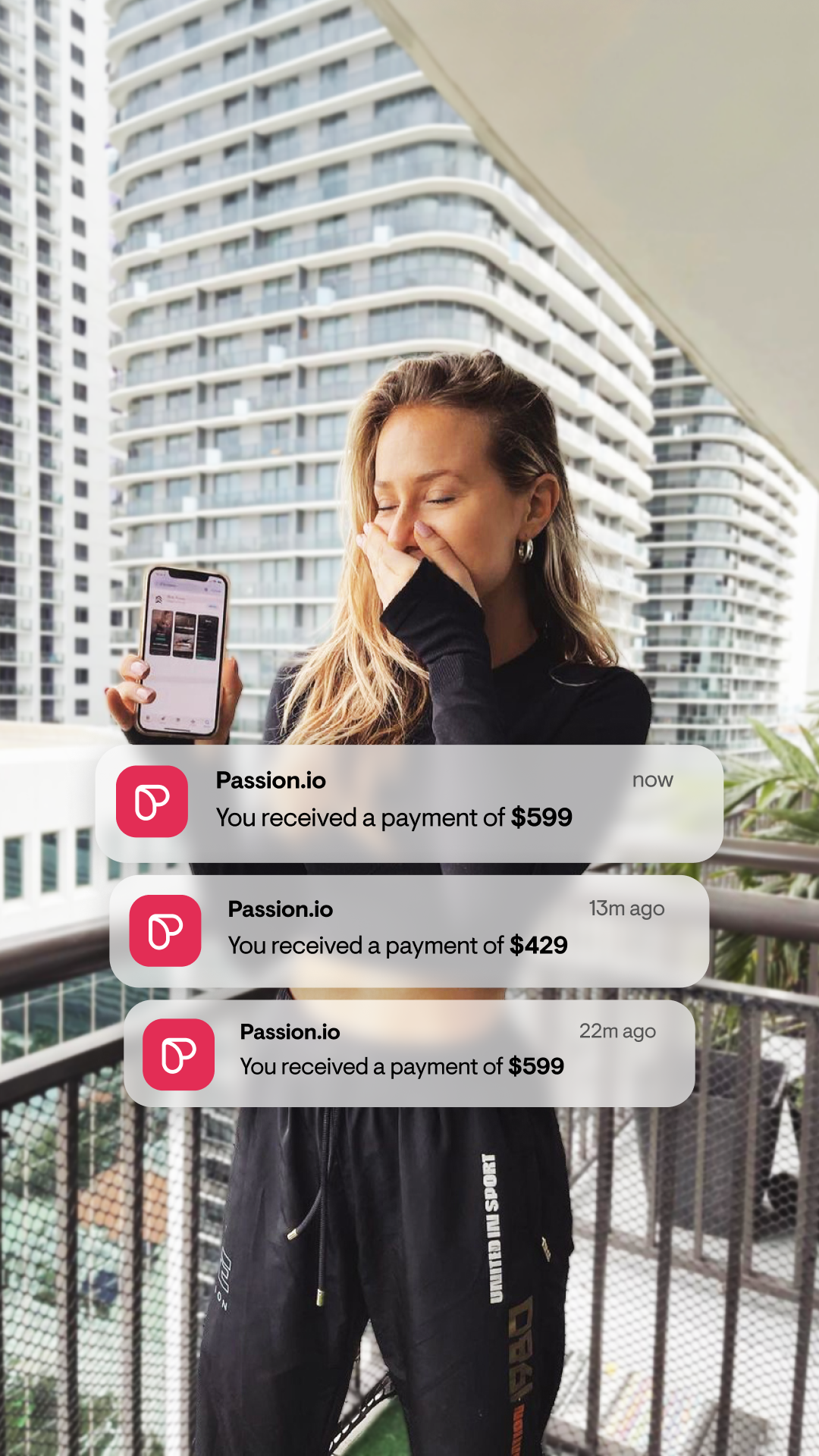 passion.io Facebook ad