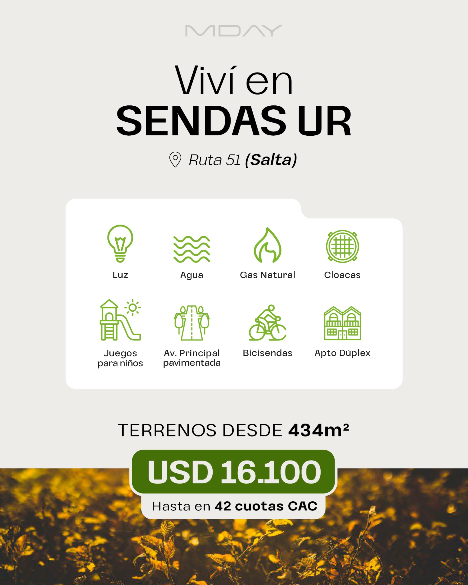 Grupo MDay Facebook ad from May 20, 2026