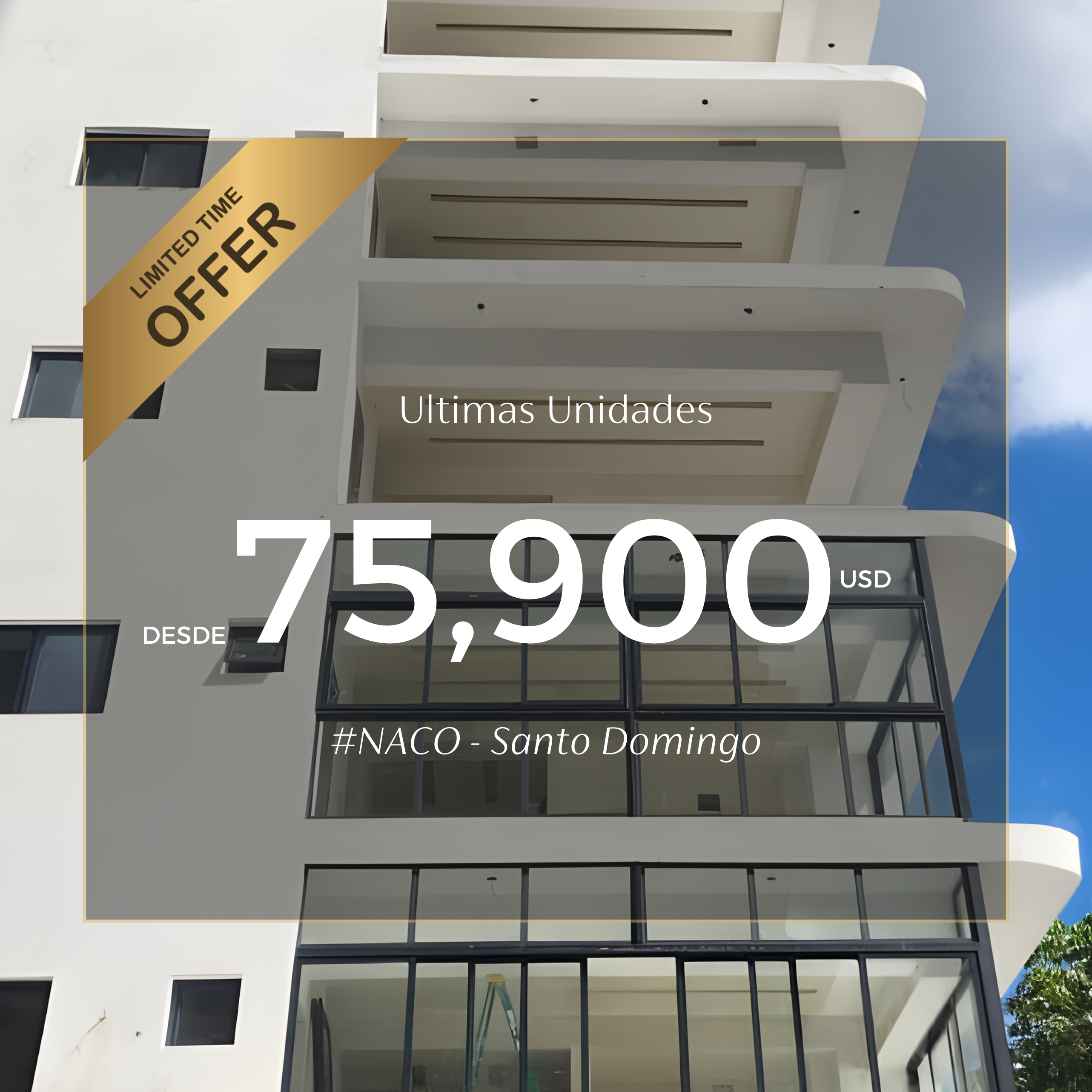 Mk Towers Facebook ad: ¡Últimos estudios en la Torre MIKNA, NACO!