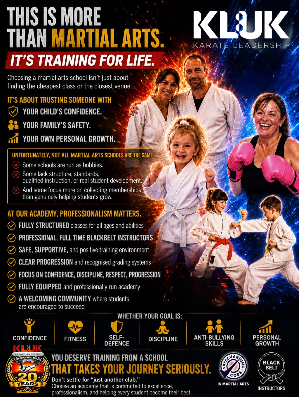 Karate Leadership UK - Tonbridge & Malling Facebook ad: Free trial class!
