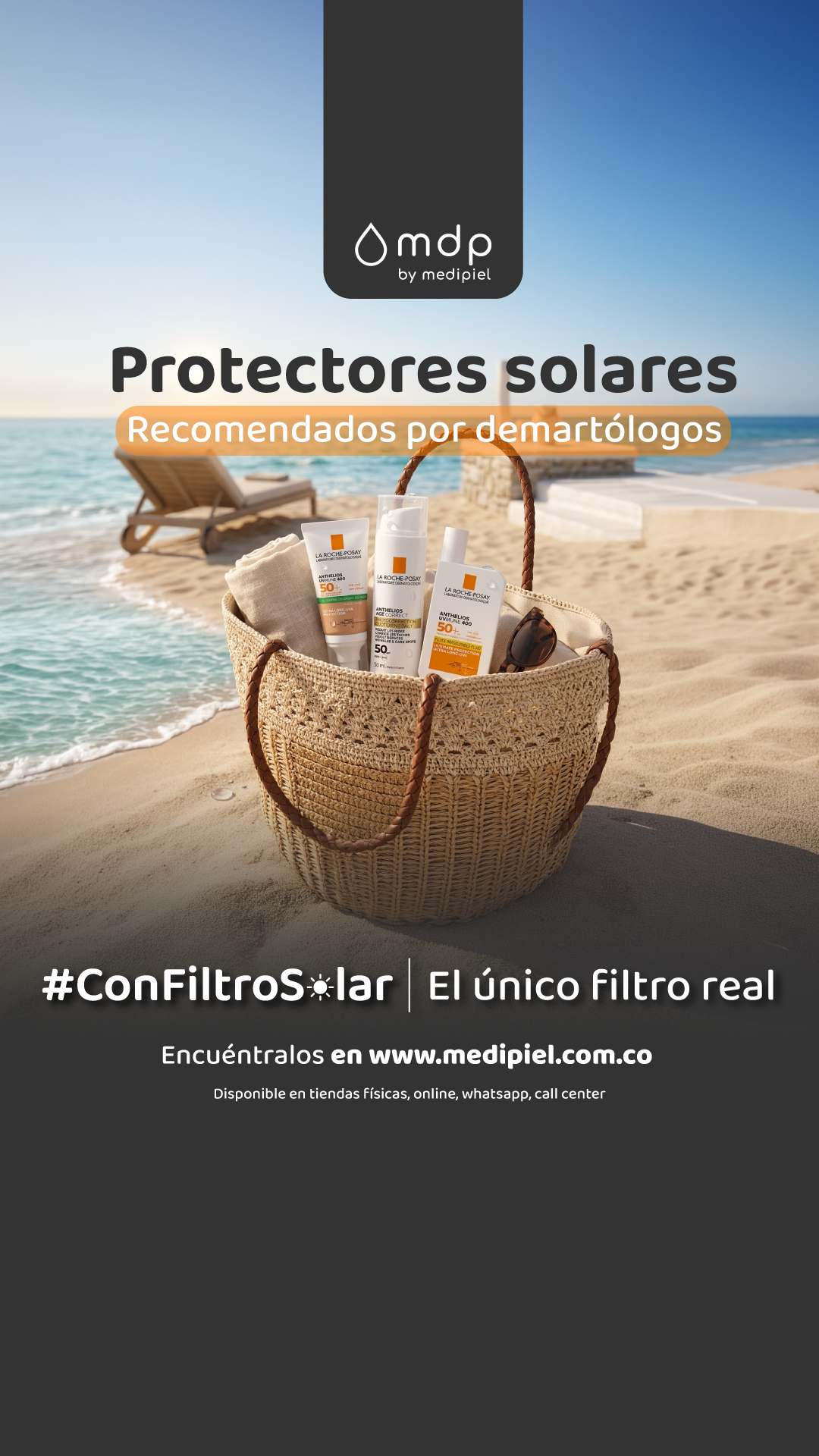 Medipiel Facebook ad: Piel siempre sana y protegida