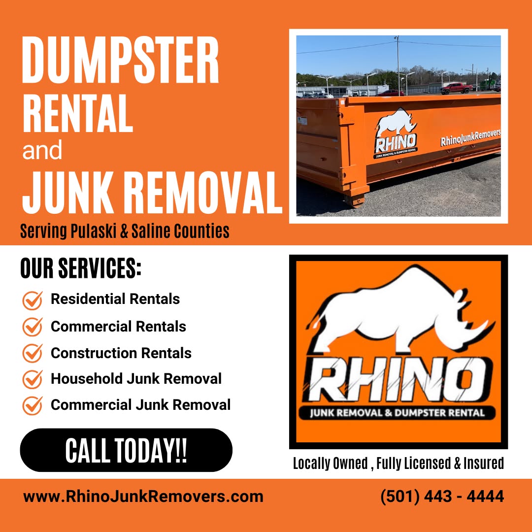 Rhino Junk Removers Facebook ad: Dumpster & Junk Service
