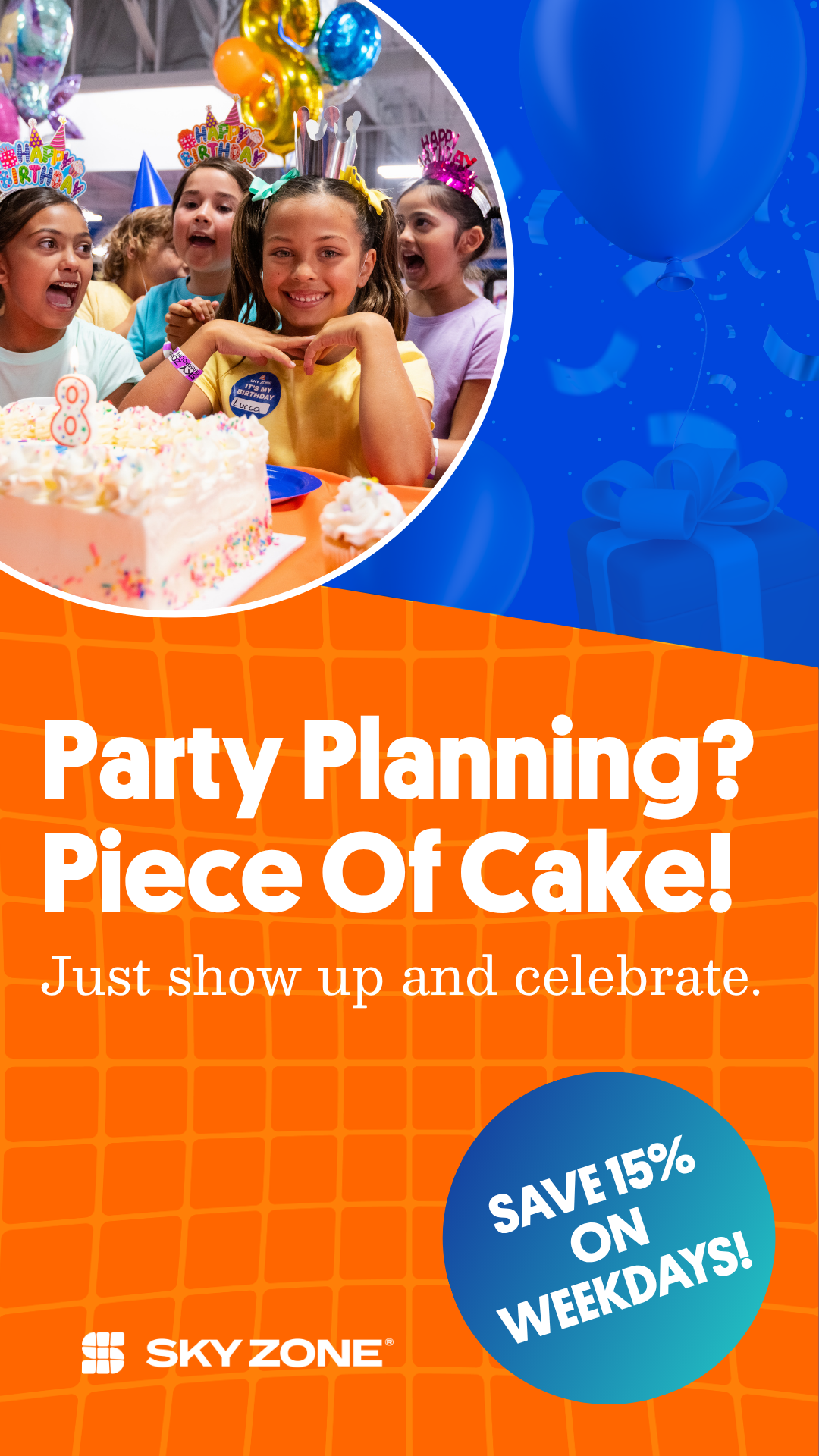 Sky Zone Covina CA Facebook ad from Apr 9, 2026