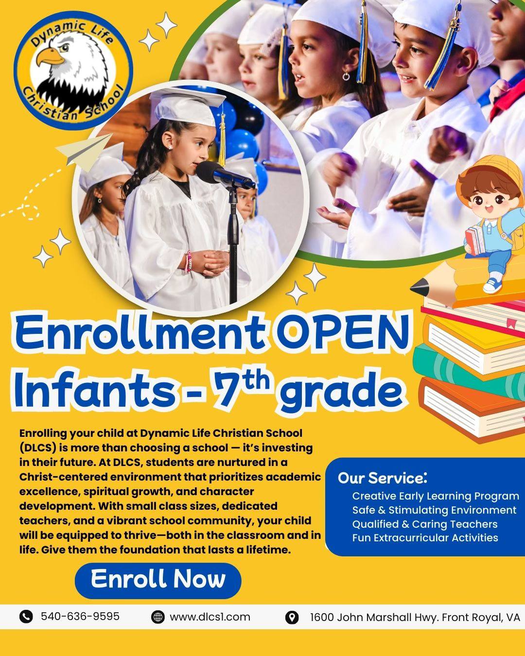 Dynamic Life Christian School Facebook ad: Dynamic Life Christian School | Teaching students to love…