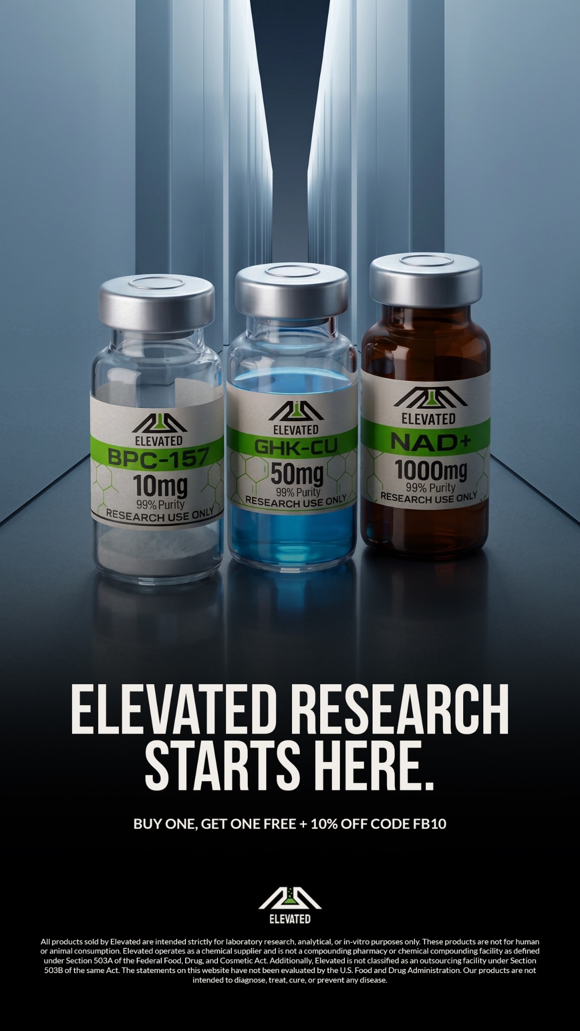 Elevated Labs Facebook ad