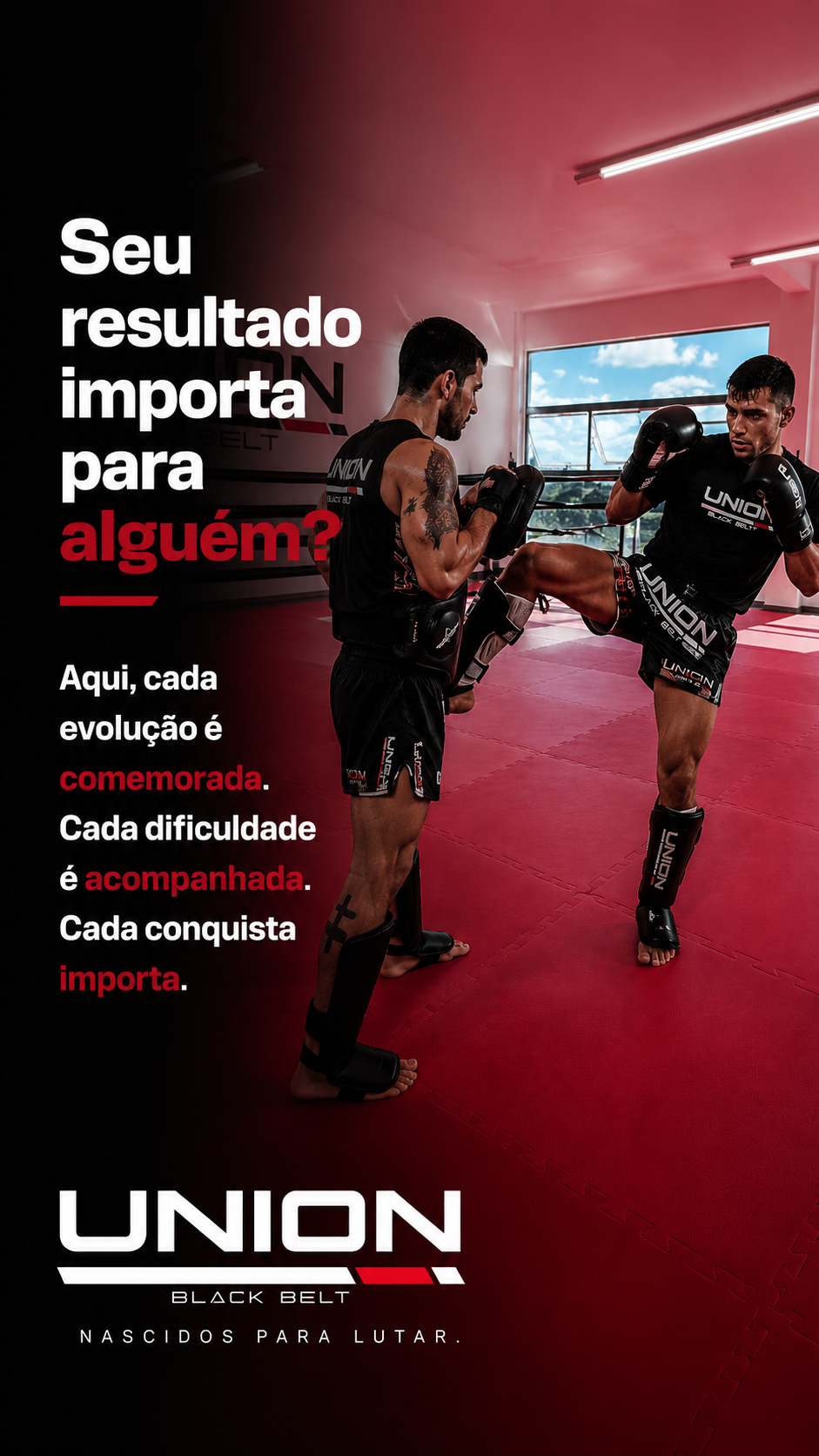 Union Black Belt Facebook ad: Seu resultado importa.