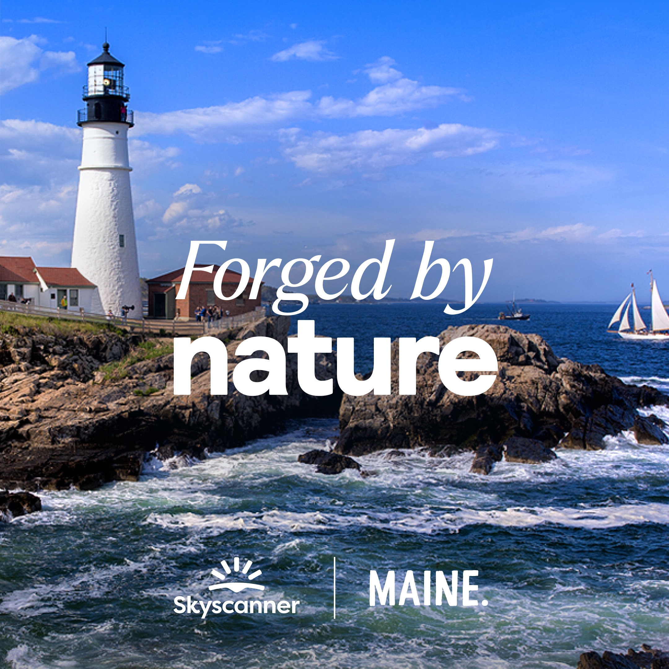 Skyscanner Facebook ad: Drive Maine