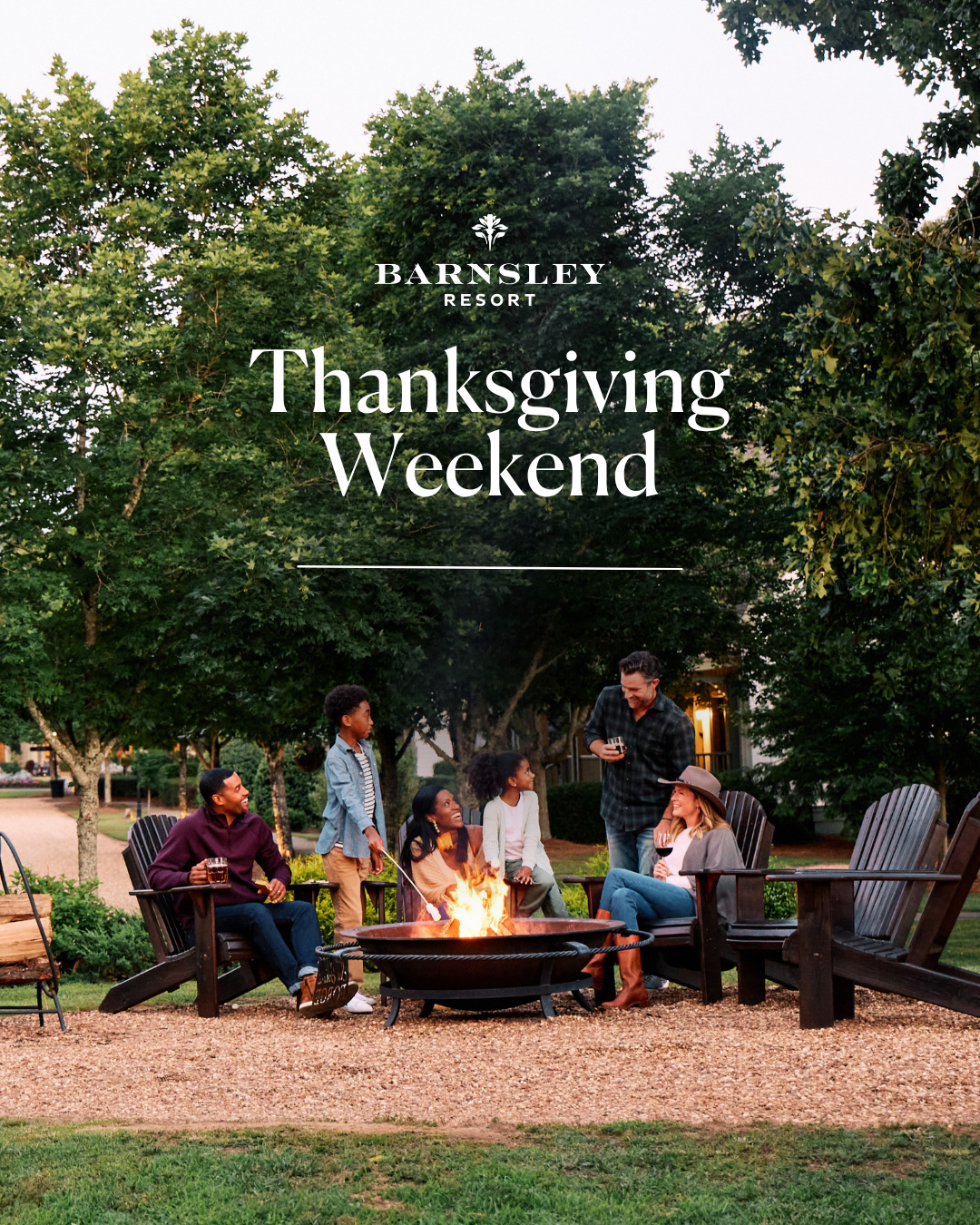 Barnsley Resort Facebook ad: Thanksgiving Weekend at Barnsley Resort is made for…
