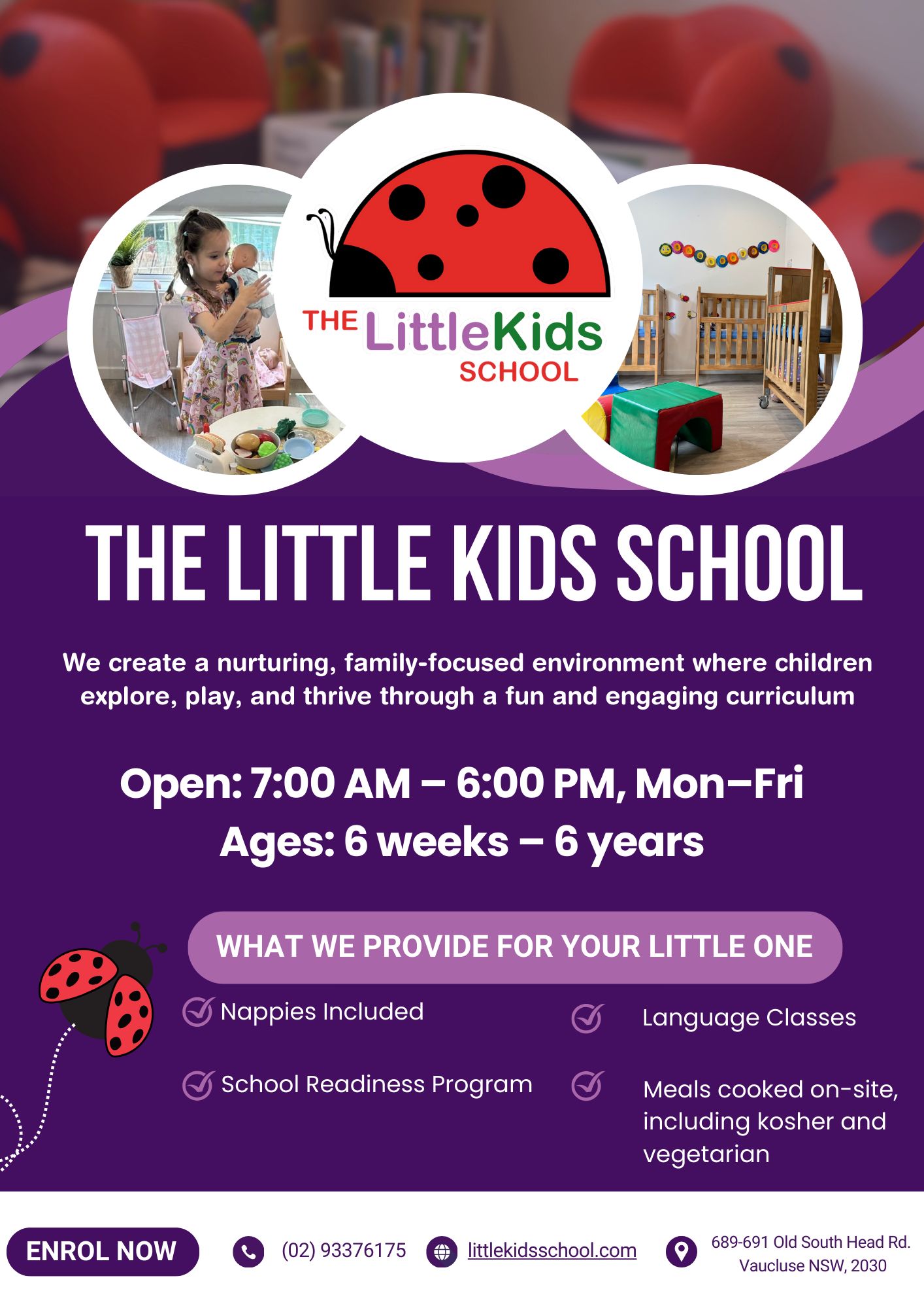 The Little Kids School Vaucluse Facebook ad