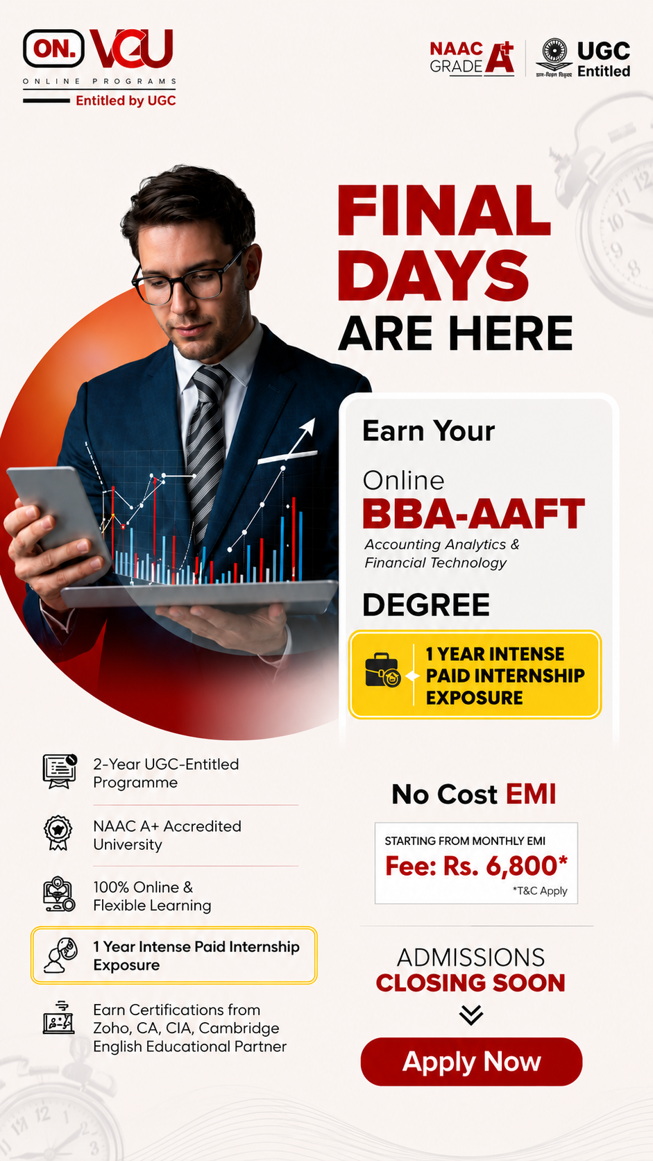 VGU Online Programs, Jaipur Facebook ad: MBA in Digital Finance & Accounting Analytics | Apply Now