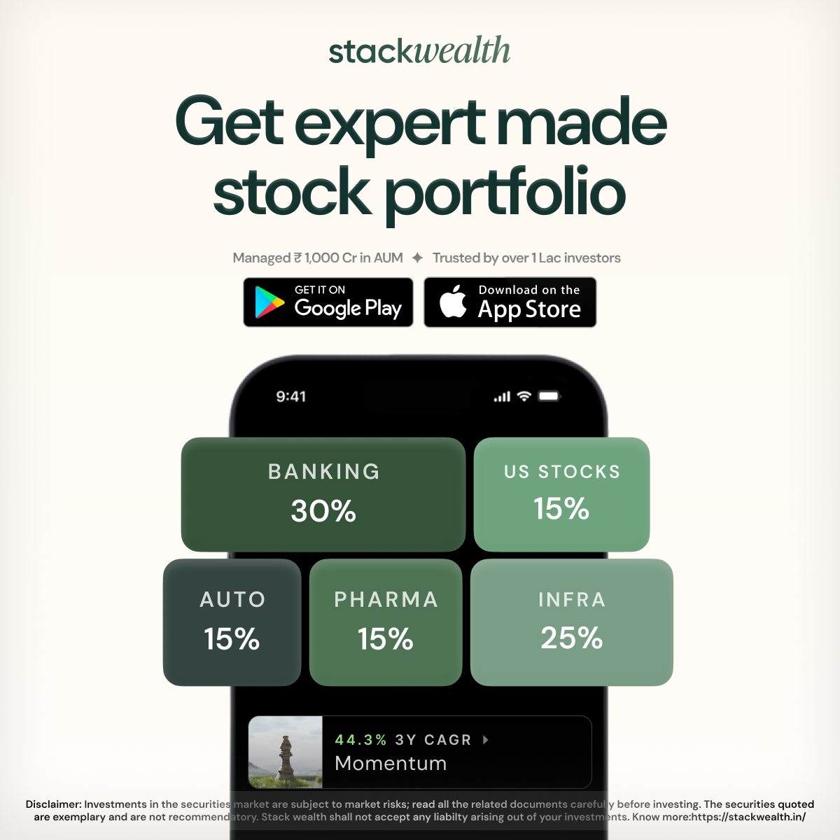 Stack Wealth Facebook ad