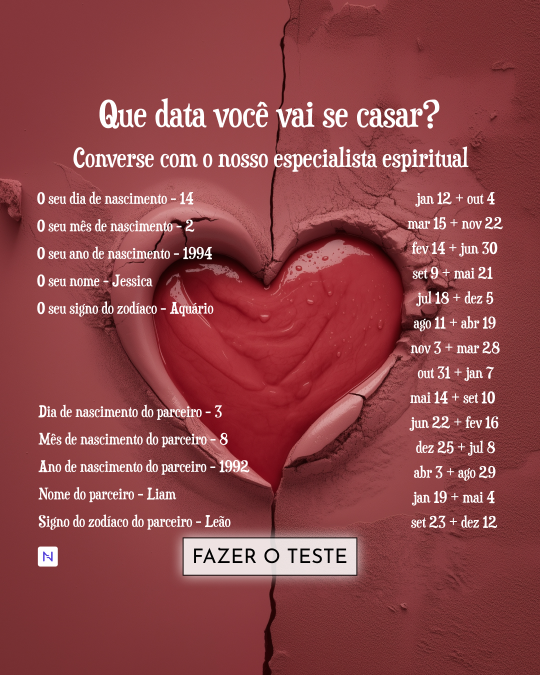 Nebula: Marriage Compatibility Facebook ad