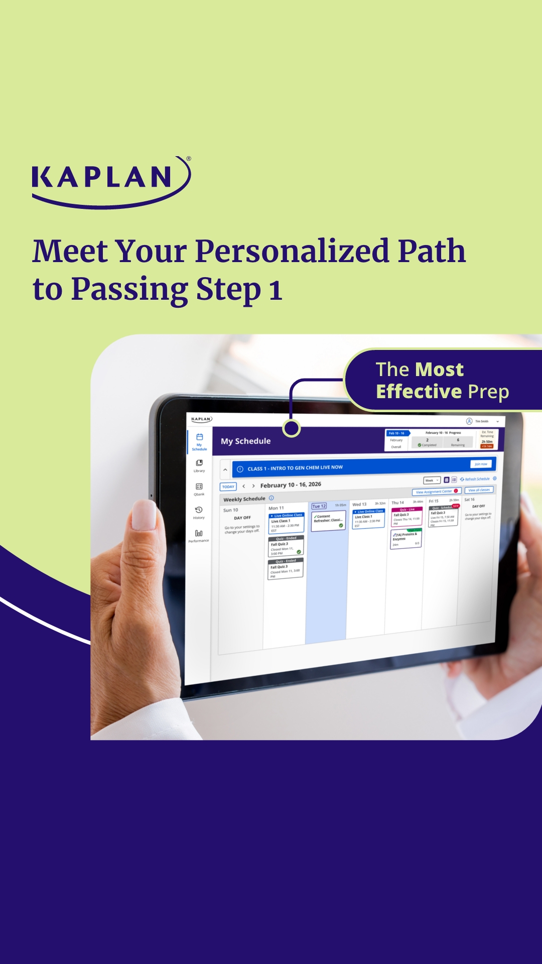 Kaplan Health Facebook ad