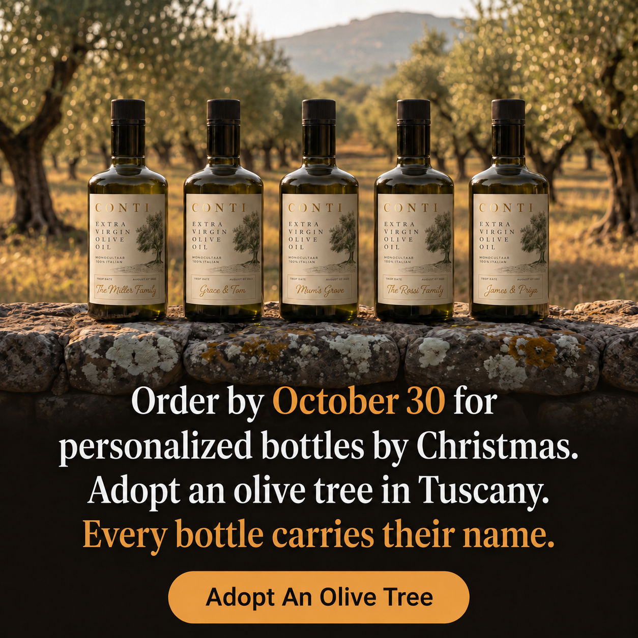 My Italian Olive Dream Facebook ad: The Picking Starts In October
