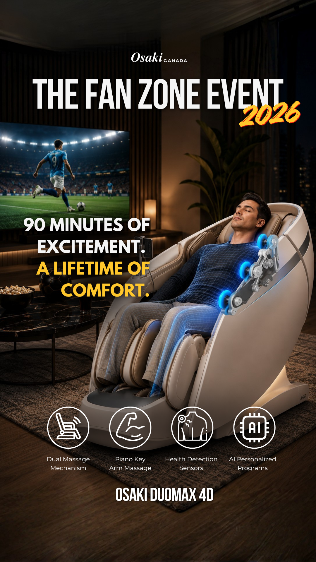 Osaki Massage Chairs Canada Facebook ad