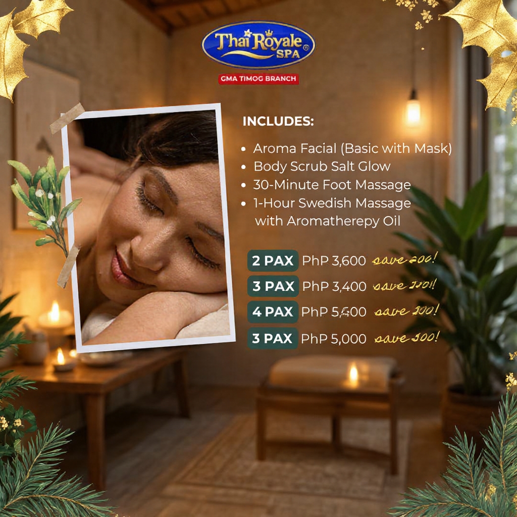 Thai Royale Spa GMA Timog Facebook ad: BER MONTHS PROMO
