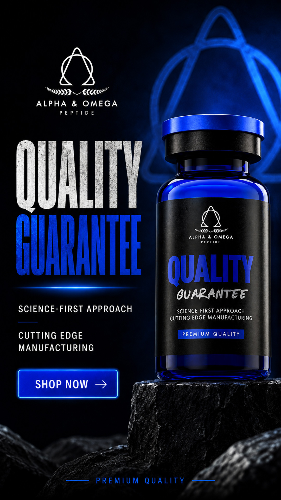 Alpha Omega Peptide Facebook ad