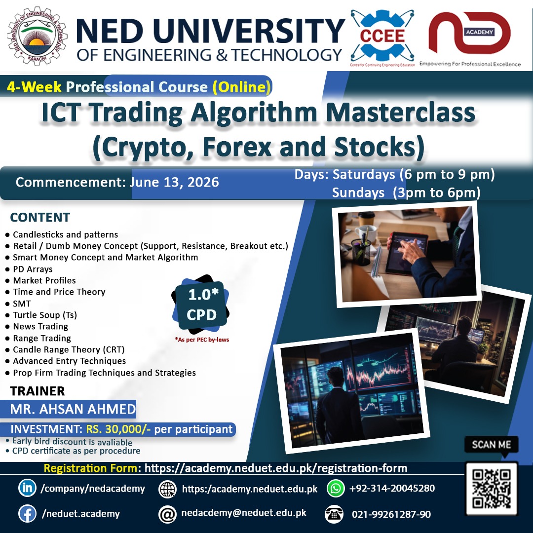 NED Academy, NED University of Engineering & Technology, Karachi Facebook ad