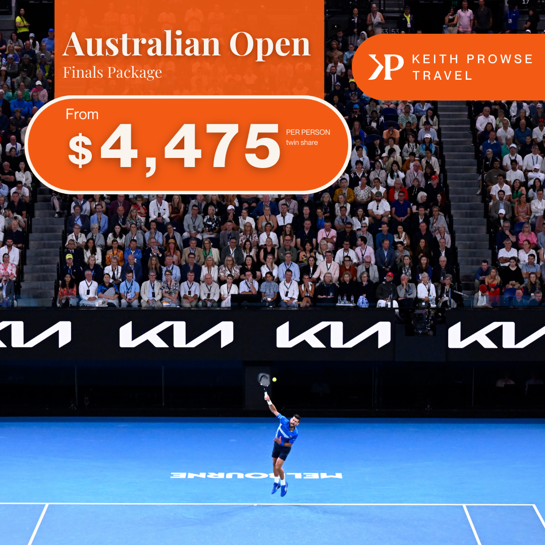 Keith Prowse Travel Facebook ad: Australian Open 2027 Packages