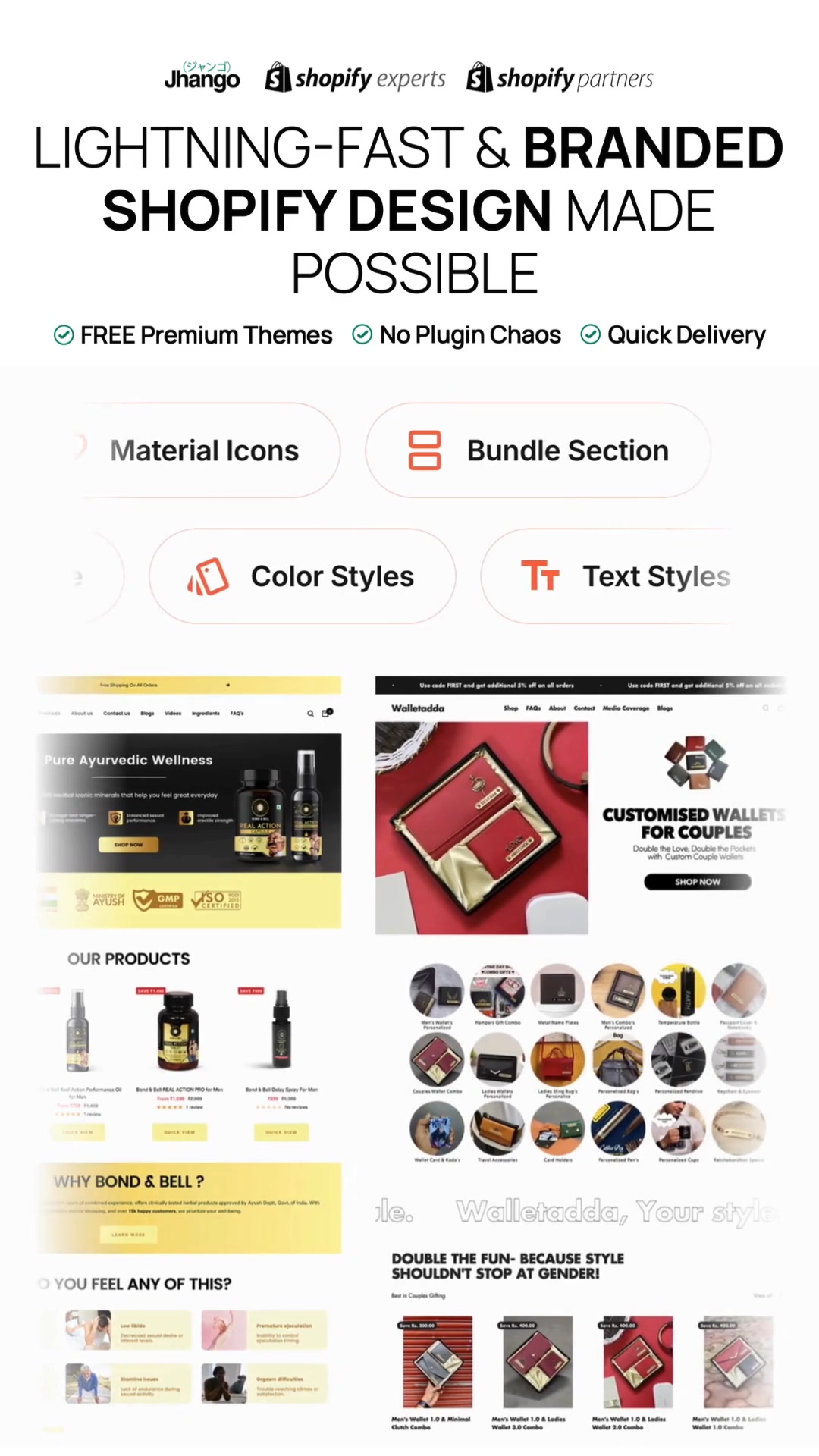 Jhango Facebook ad: We Build Shopify Stores That CONVERT