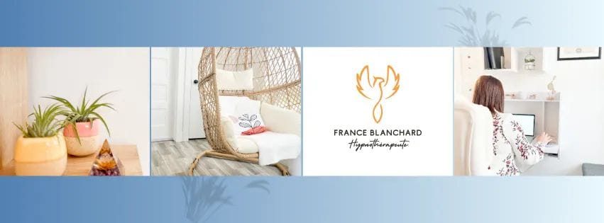 France Blanchard Hypnothérapeute Facebook ad: Formée en hypnose thérapeutique à l’École d’hypnose…
